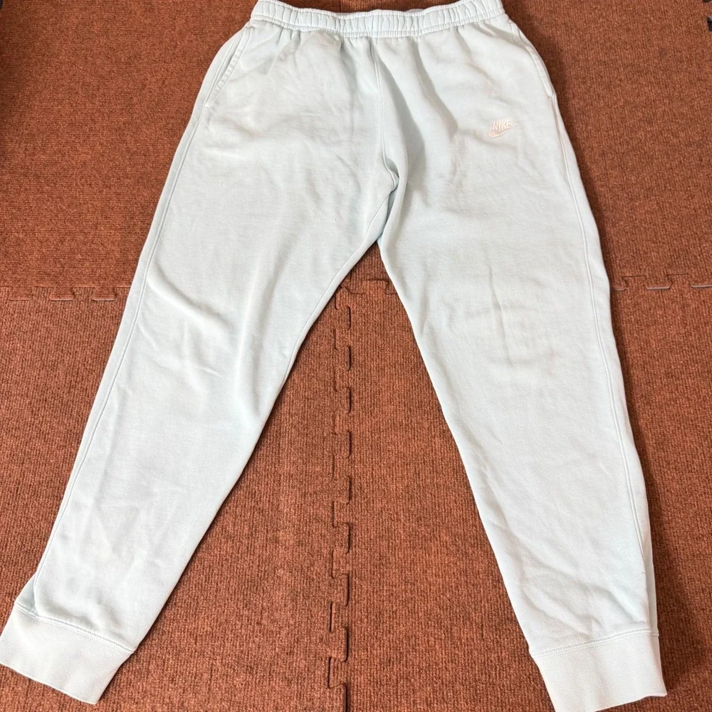 Nike Sportswear Club Fleece Joggers Light Blue Mens XL Tall BV2671-412 gym B-